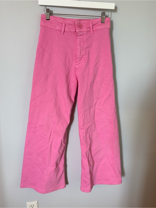 Zara Denim - Zara Wide-Leg Pink High-Rise Pants *Shortened Length*